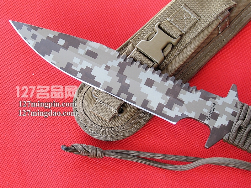 美国挺进者Strider D9 特别版数码涂层 战术刀
