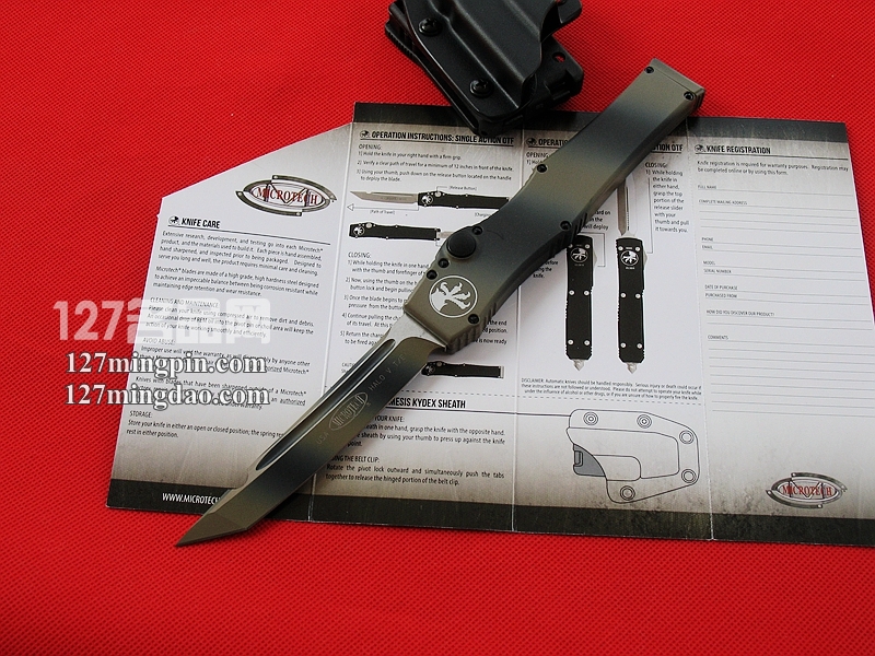  美国微技术MICROTECH 151-1RD 五代军用 迷彩柄强力直弹刀