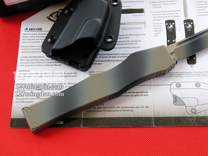  美国微技术MICROTECH 151-1RD 五代军用 迷彩柄强力直弹刀