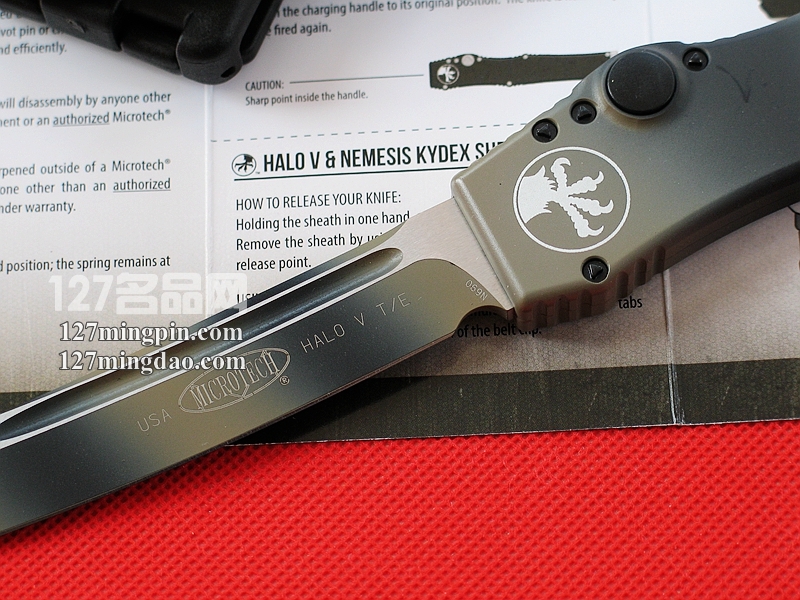  美国微技术MICROTECH 151-1RD 五代军用 迷彩柄强力直弹刀