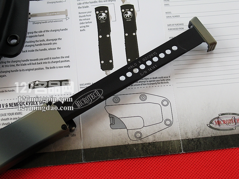  美国微技术MICROTECH 151-1RD 五代军用 迷彩柄强力直弹刀