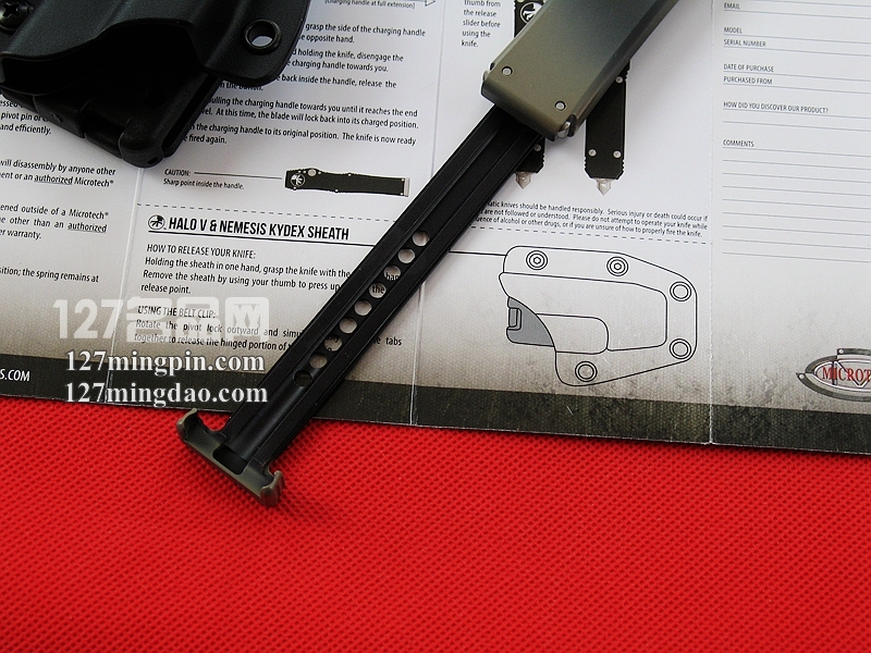  美国微技术MICROTECH 151-1RD 五代军用 迷彩柄强力直弹刀