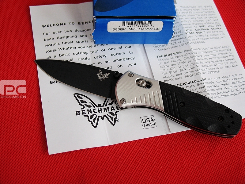美国蝴蝶 Benchmade 586BK M390钢助力快开刀