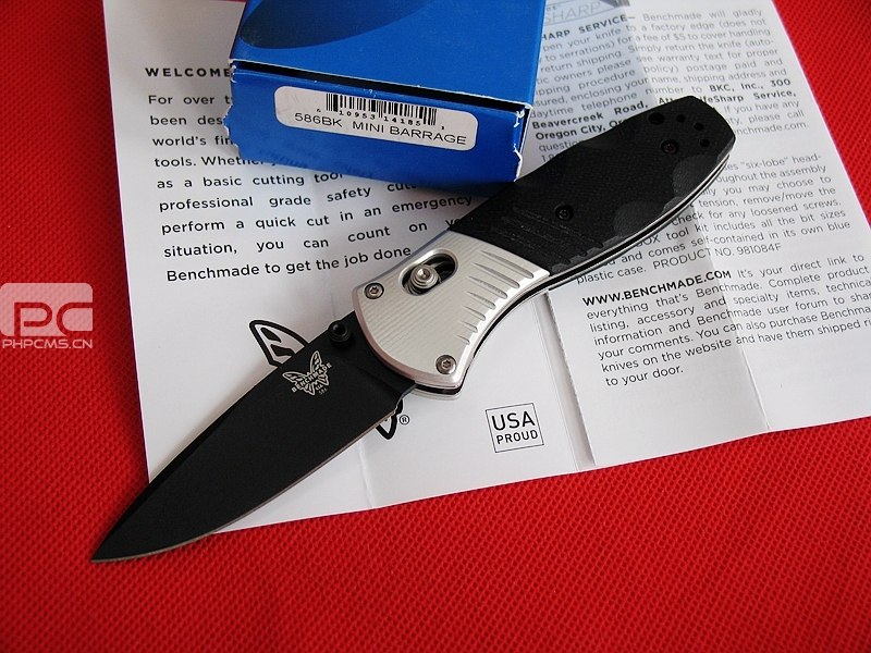 美国蝴蝶 Benchmade 586BK M390钢助力快开刀