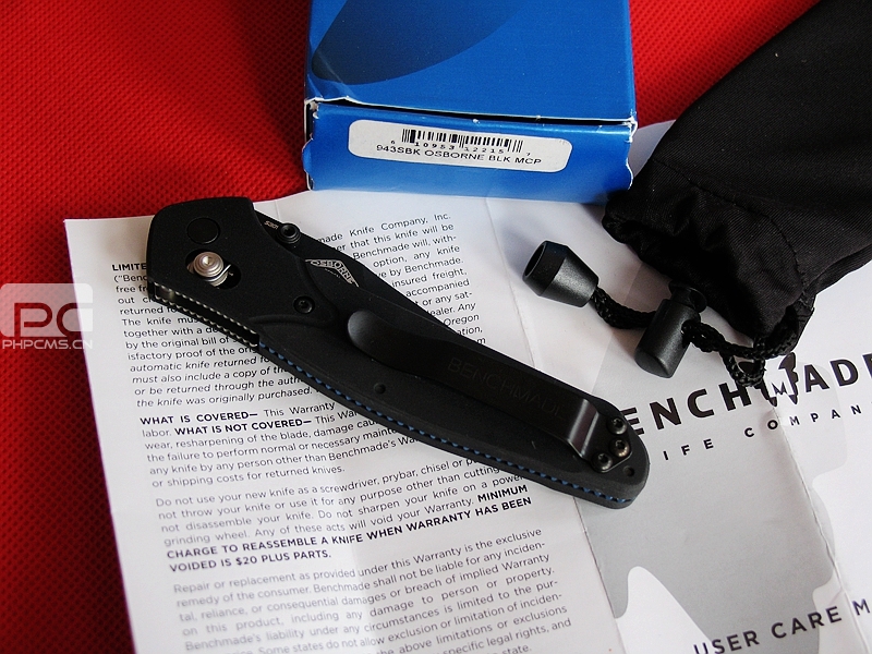 美国蝴蝶Benchmade 943SBK 华伦 半齿经典折刀 