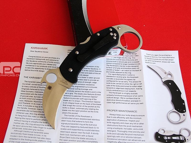 美国蜘蛛 SPYDERCO C170GP 鹰爪格斗刀