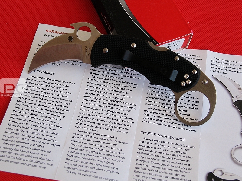 美国蜘蛛 SPYDERCO C170GP 鹰爪格斗刀