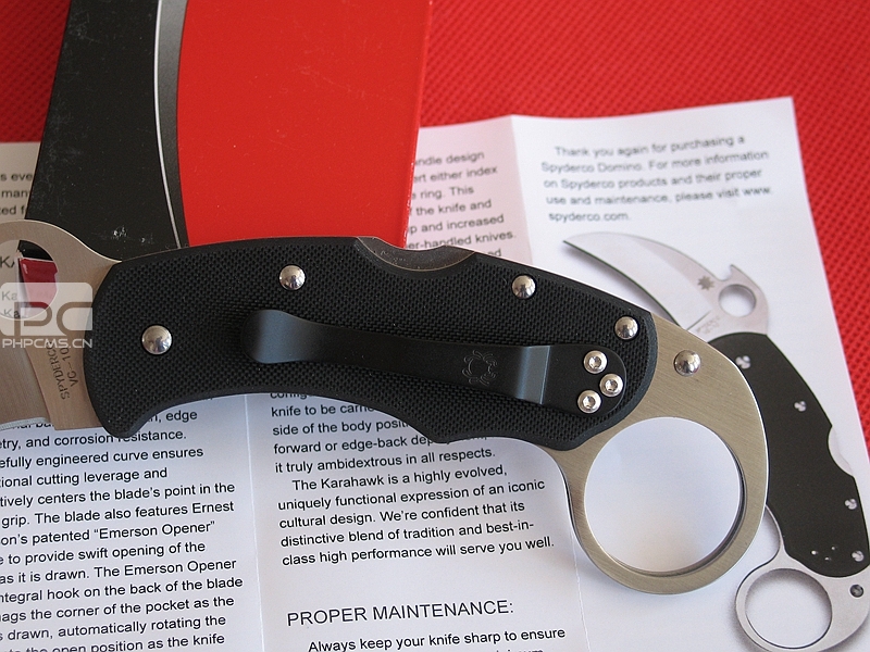 美国蜘蛛 SPYDERCO C170GP 鹰爪格斗刀