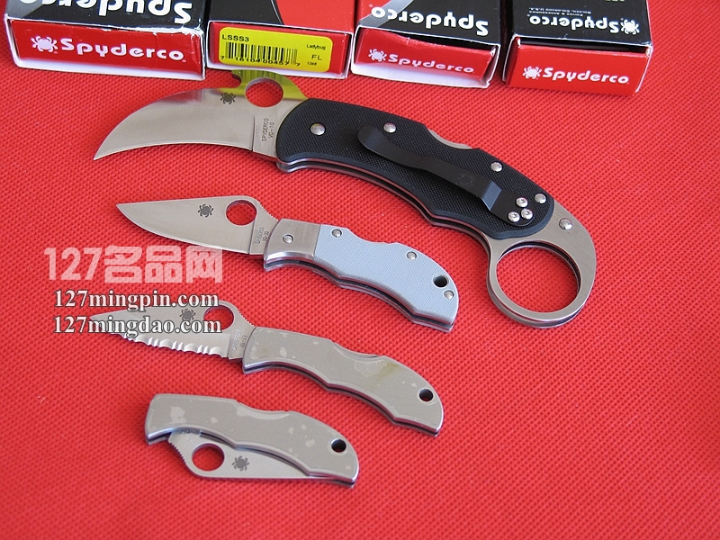 美国蜘蛛 SPYDERCO MGGYP 灰色G-10柄小瓢虫