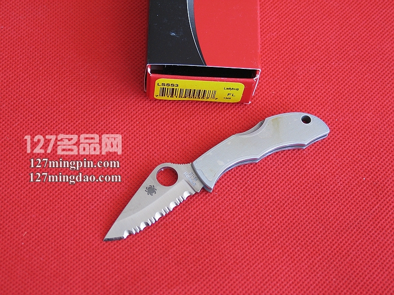 美国蜘蛛SPYDERCO LSSS3 全钢手柄小瓢虫 全齿刃小折刀