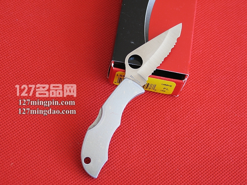 美国蜘蛛SPYDERCO LSSS3 全钢手柄小瓢虫 全齿刃小折刀