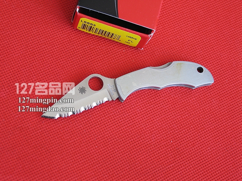 美国蜘蛛SPYDERCO LSSS3 全钢手柄小瓢虫 全齿刃小折刀