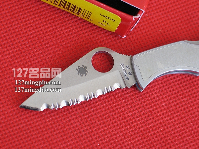 美国蜘蛛SPYDERCO LSSS3 全钢手柄小瓢虫 全齿刃小折刀
