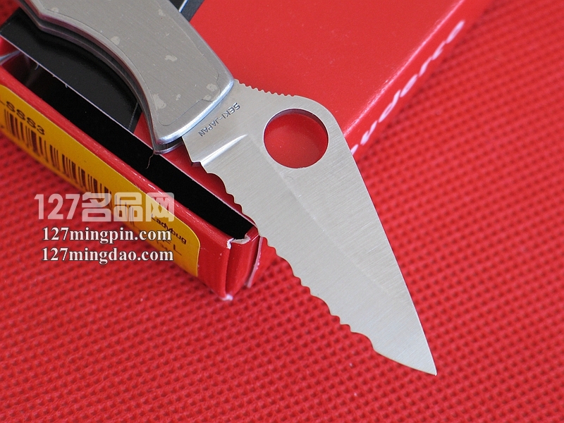 美国蜘蛛SPYDERCO LSSS3 全钢手柄小瓢虫 全齿刃小折刀