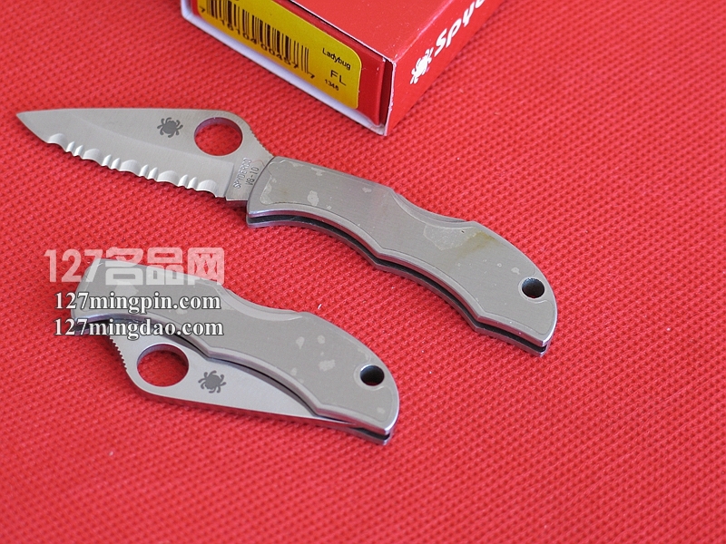 美国蜘蛛SPYDERCO LSSS3 全钢手柄小瓢虫 全齿刃小折刀