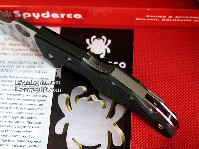 美国蜘蛛SPYDERCO C168GP 上翘式突击几何头战术折刀