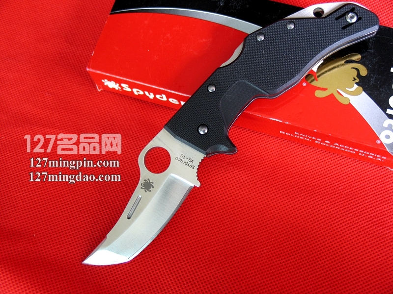 美国蜘蛛SPYDERCO C168GP 上翘式突击几何头战术折刀