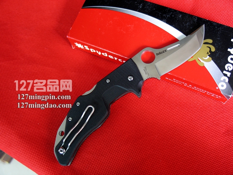 美国蜘蛛SPYDERCO C168GP 上翘式突击几何头战术折刀