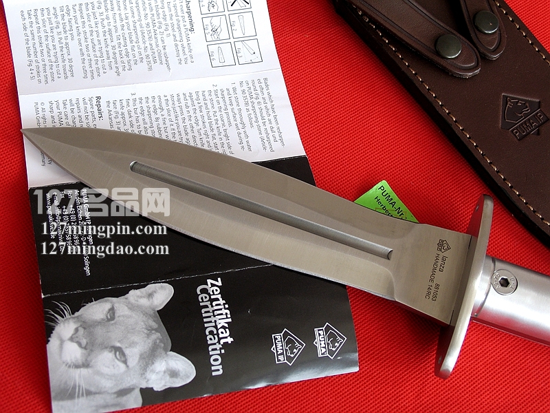德国彪马PUMA 881053 德国扎枪式两用双刃匕首