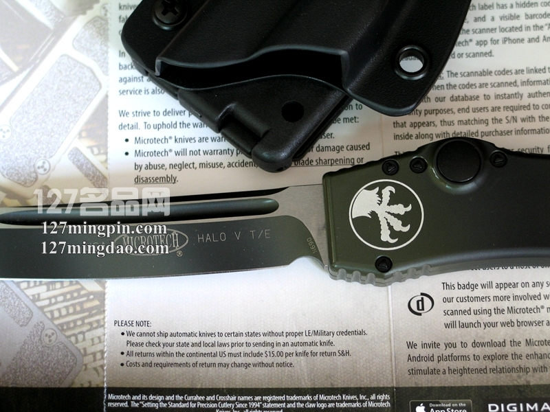 美国微技术MICROTECH 150-1TC 新款美国海军陆战队 五代强力直弹