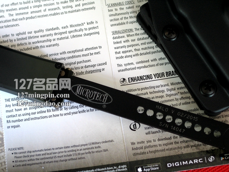 美国微技术MICROTECH 150-1TC 新款美国海军陆战队 五代强力直弹