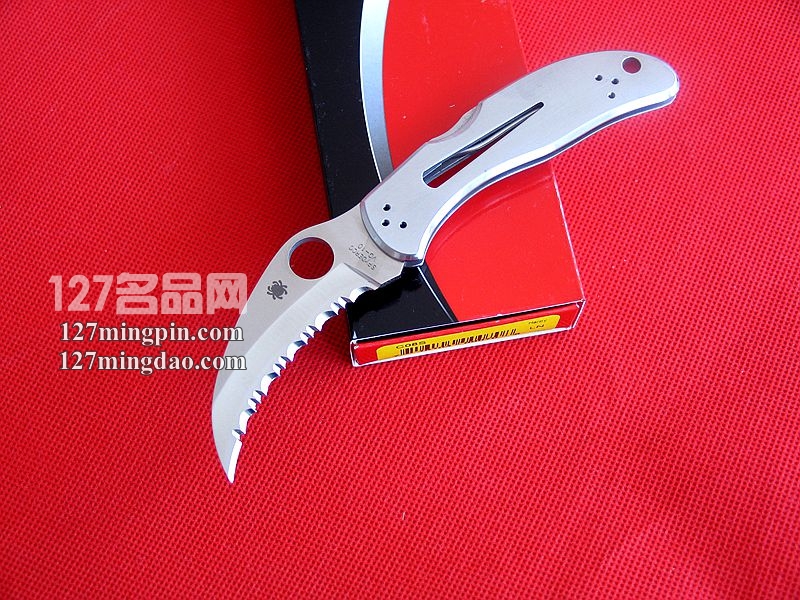 美国蜘蛛SPYDERCO C08S 大角鹰 全齿折刀