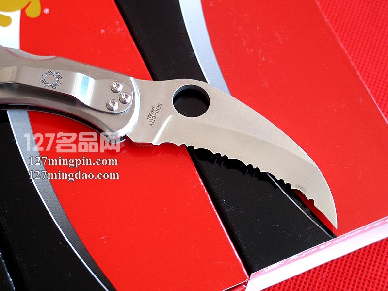 美国蜘蛛SPYDERCO C08S 大角鹰 全齿折刀