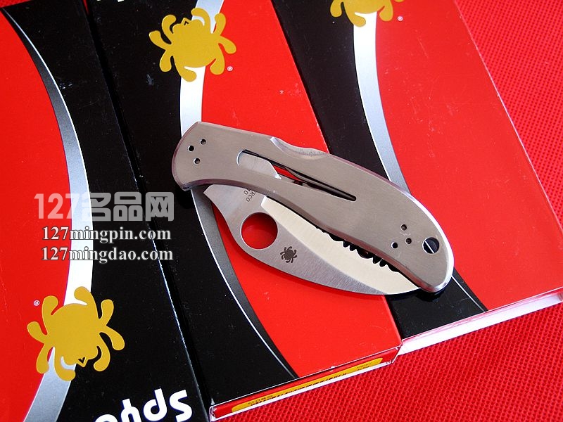 美国蜘蛛SPYDERCO C08S 大角鹰 全齿折刀