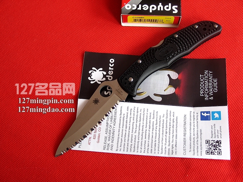 美国蜘蛛SPYDERCO C10SBK 全齿刃