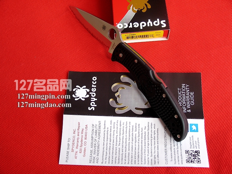 美国蜘蛛SPYDERCO C10SBK 全齿刃