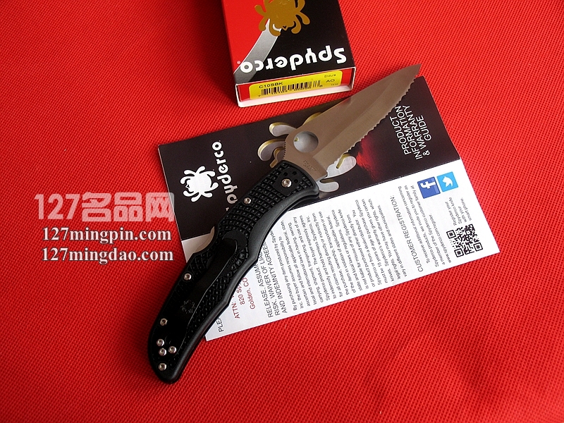 美国蜘蛛SPYDERCO C10SBK 全齿刃