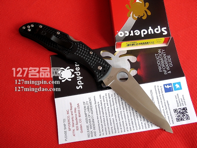 美国蜘蛛SPYDERCO C10SBK 全齿刃