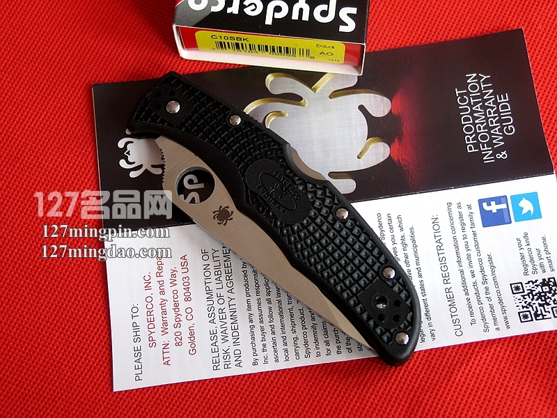 美国蜘蛛SPYDERCO C10SBK 全齿刃