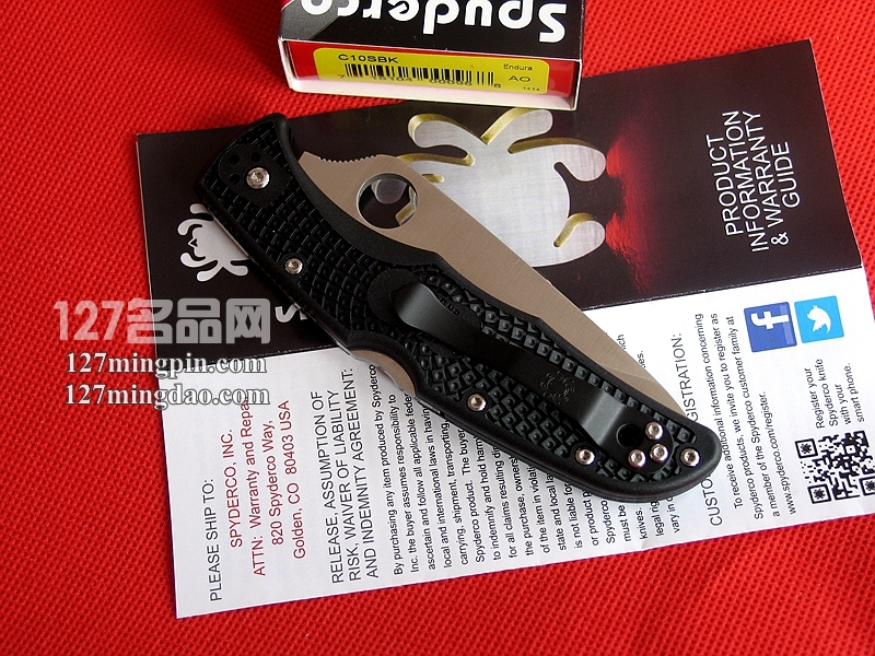 美国蜘蛛SPYDERCO C10SBK 全齿刃