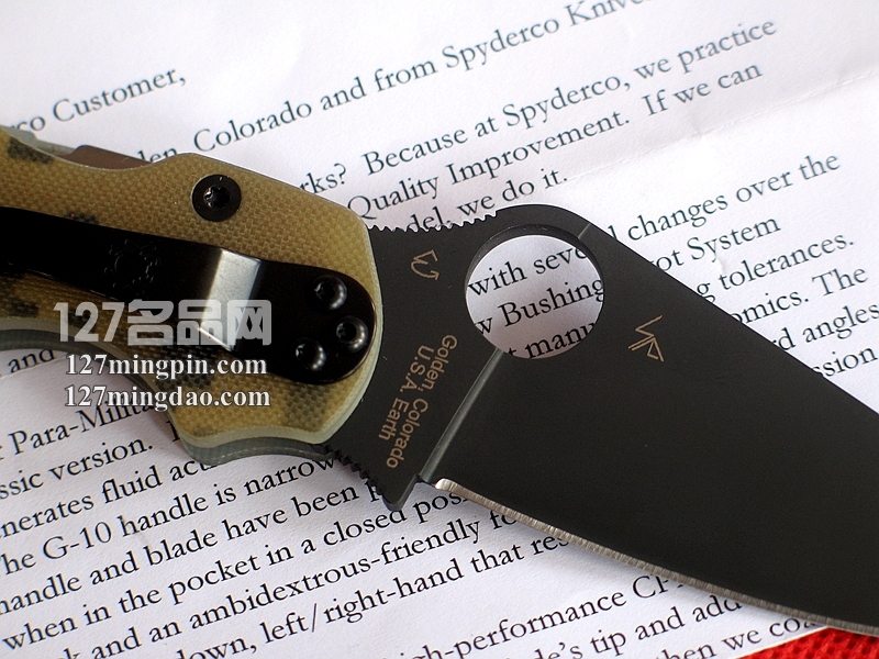 美国蜘蛛SPYDERCO C81GPCMOBK2 二代美军迷彩版折刀