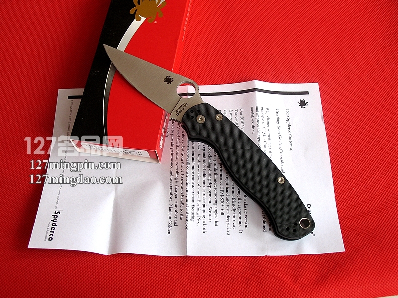 美国蜘蛛SPYDERCO C81GP2 二代美军专用版折刀