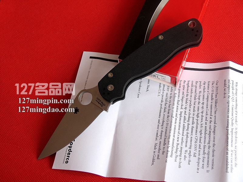 美国蜘蛛SPYDERCO C81GP2 二代美军专用版折刀