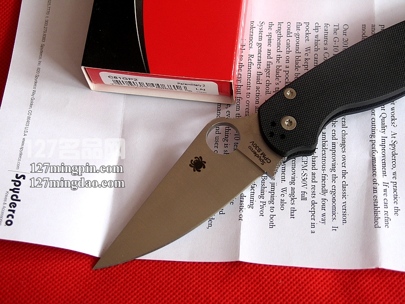 美国蜘蛛SPYDERCO C81GP2 二代美军专用版折刀