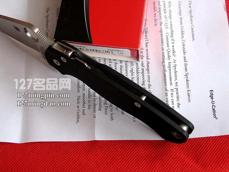 美国蜘蛛SPYDERCO C81GP2 二代美军专用版折刀