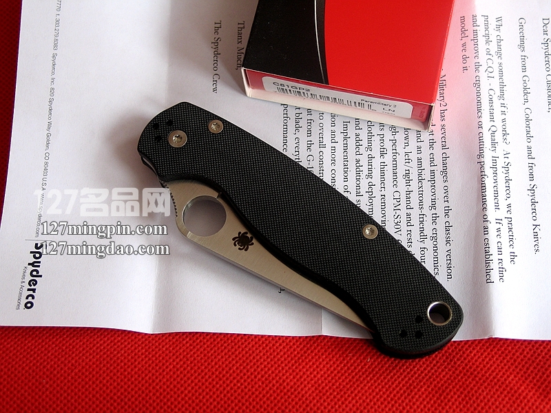 美国蜘蛛SPYDERCO C81GP2 二代美军专用版折刀