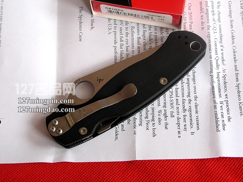 美国蜘蛛SPYDERCO C81GP2 二代美军专用版折刀