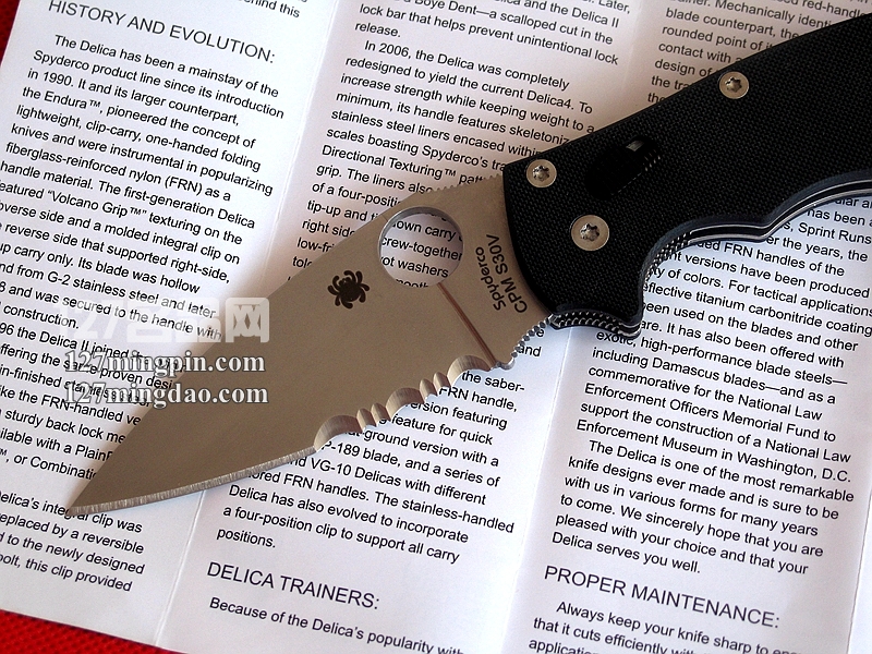 美国蜘蛛SPYDERCO C101GPS2 马尼克斯2代折刀