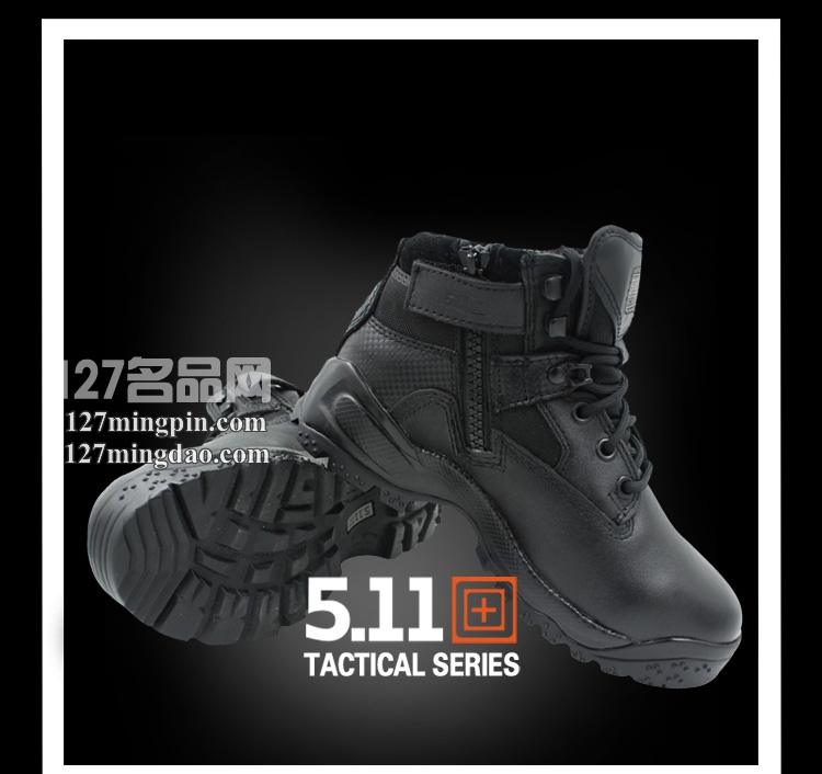 美国正品5.11（511）ATAC战术短靴12018 侧拉链升级版6寸短帮军