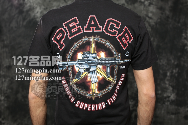 美国7.62 762design男户外短袖纯棉军迷t恤和平1220进口服饰