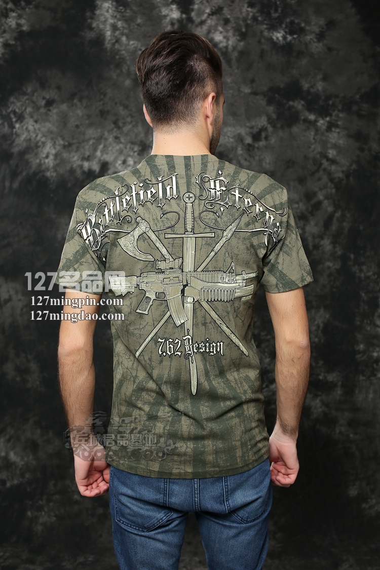 美国正品7.62design男士短袖t恤 个性军迷服饰t恤衫 不朽战士243