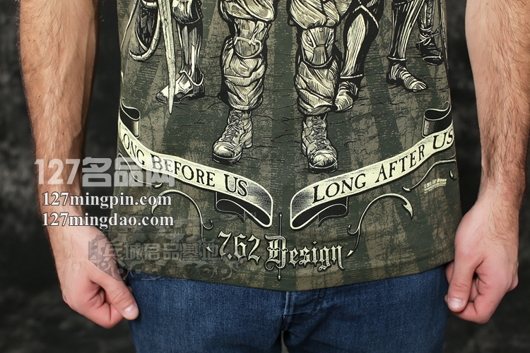 美国正品7.62design男士短袖t恤 个性军迷服饰t恤衫 不朽战士243