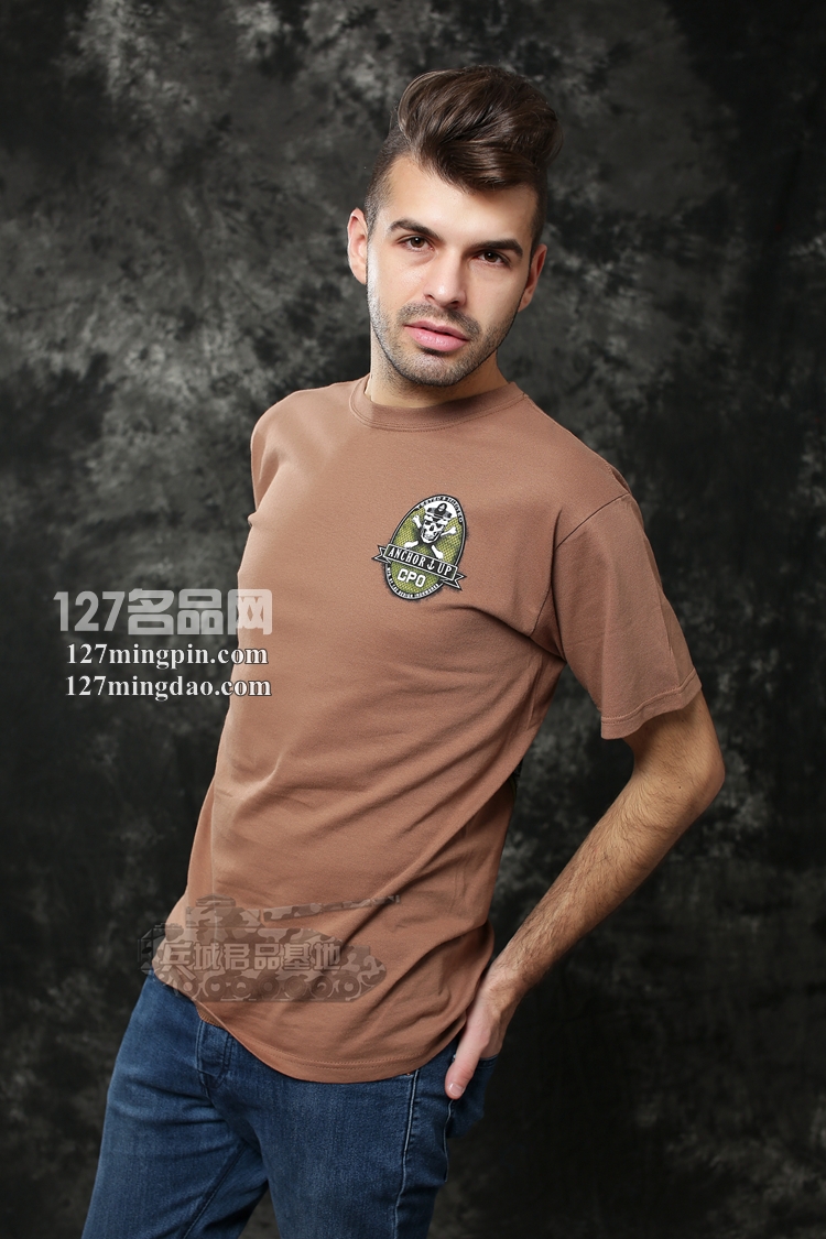 美国正品7.62design军迷用品个性短袖男式体能作战服起锚绝版1