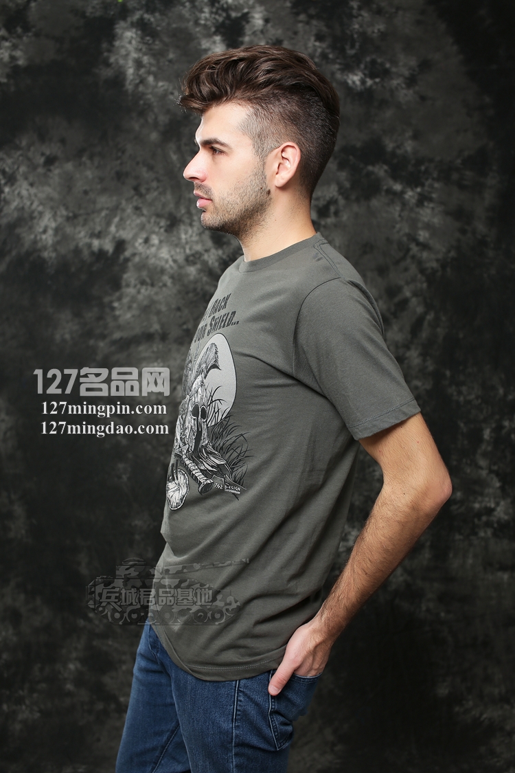 美国正品7.62design男士短袖 个性户外印花军迷T恤1558