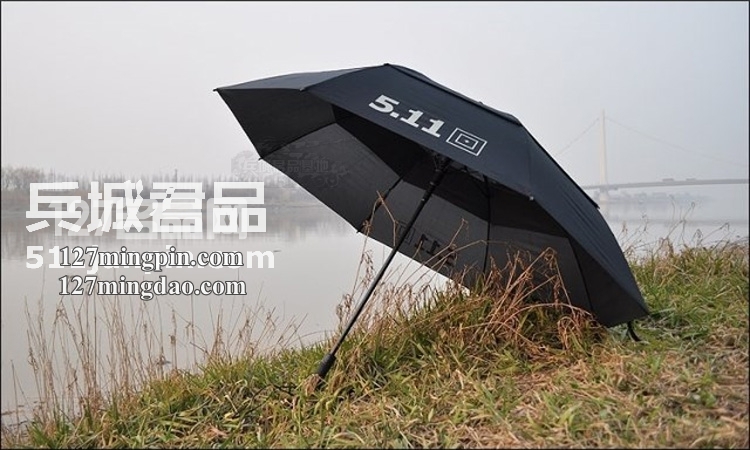 美国5.11-50069 钛灰色双层超大遮阳雨伞