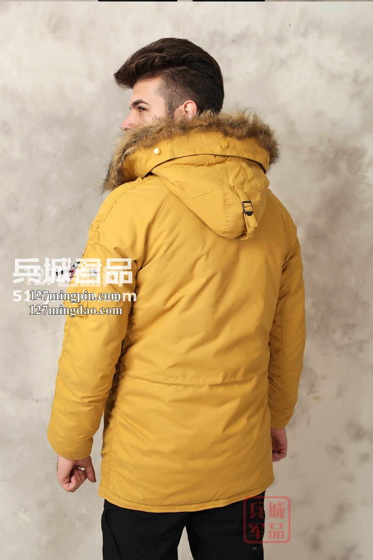 美国正品冬季新款 阿尔法N3B极地防寒服男女都可穿的军棉大衣